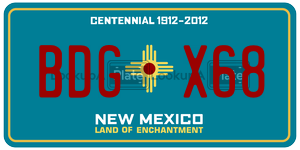 BDGX68  license plate in NM