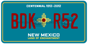 BDKR52  license plate in NM
