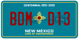 BDMD13  license plate in NM