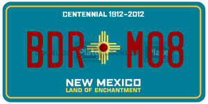 BDRM08  license plate in NM