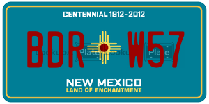 BDRW57  license plate in NM