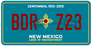 BDRZ23  license plate in NM
