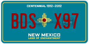 BDSX97 license plate in New Mexico