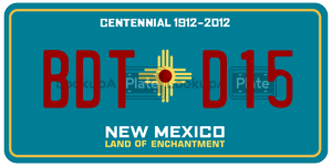 BDTD15  license plate in NM