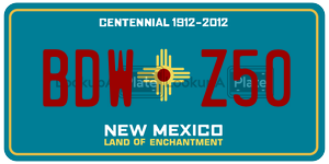 BDWZ50  license plate in NM