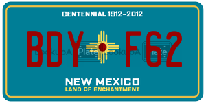 BDYF62  license plate in NM