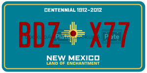 BDZX77  license plate in NM