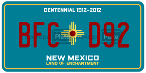 BFCD92  license plate in NM