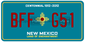 BFFG51  license plate in NM