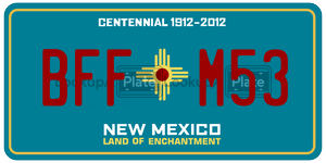BFFM53 license plate in New Mexico