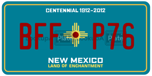 BFFP76  license plate in NM