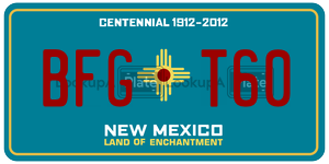 BFGT60 license plate in New Mexico
