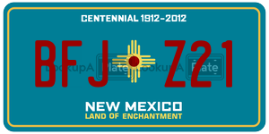 BFJZ21  license plate in NM