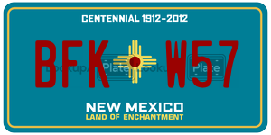 BFKW57  license plate in NM