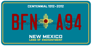 BFNA94  license plate in NM