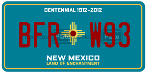 BFRW93  license plate in NM