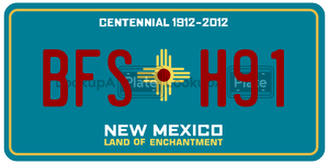 BFSH91  license plate in NM