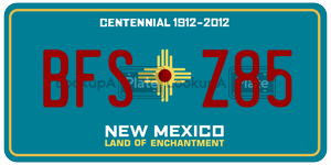 BFSZ85  license plate in NM