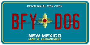 BFYD06 license plate in New Mexico