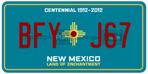 BFYJ67  license plate in NM