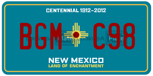 BGMC98  license plate in NM