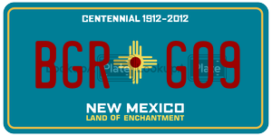 BGRG09 license plate in New Mexico