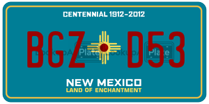 BGZD53  license plate in NM