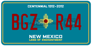BGZR44  license plate in NM