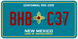 BHBC37  license plate in NM
