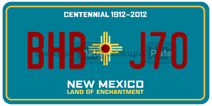 BHBJ70  license plate in NM