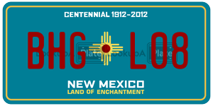 BHGL08  license plate in NM