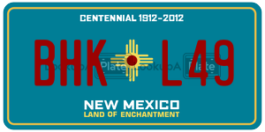 BHKL49  license plate in NM