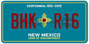 BHKR16  license plate in NM
