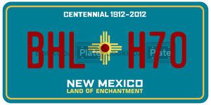 BHLH70  license plate in NM