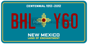 BHLY60 license plate in New Mexico
