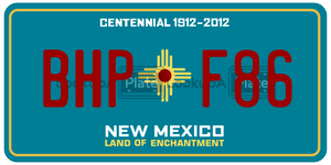 BHPF86  license plate in NM