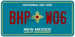 BHPW06  license plate in NM