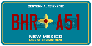 BHRA51  license plate in NM