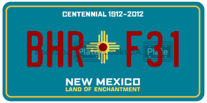 BHRF31  license plate in NM