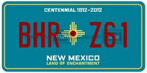 BHRZ61  license plate in NM