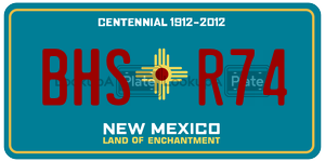 BHSR74  license plate in NM