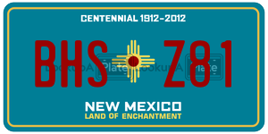 BHSZ81  license plate in NM