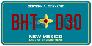 BHTD30  license plate in NM