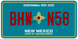 BHWN58  license plate in NM
