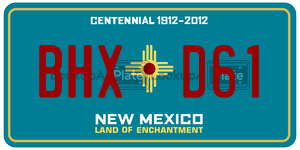 BHXD61  license plate in NM