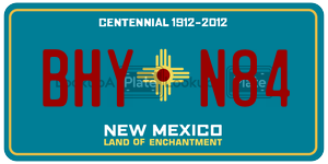 BHYN84  license plate in NM