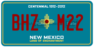 BHZM22  license plate in NM