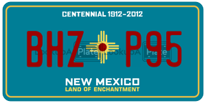 BHZP95  license plate in NM