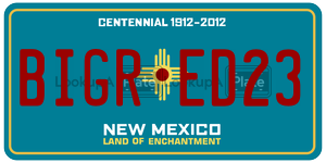 BIGRED23  license plate in NM