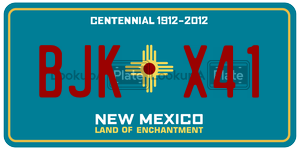 BJKX41  license plate in NM